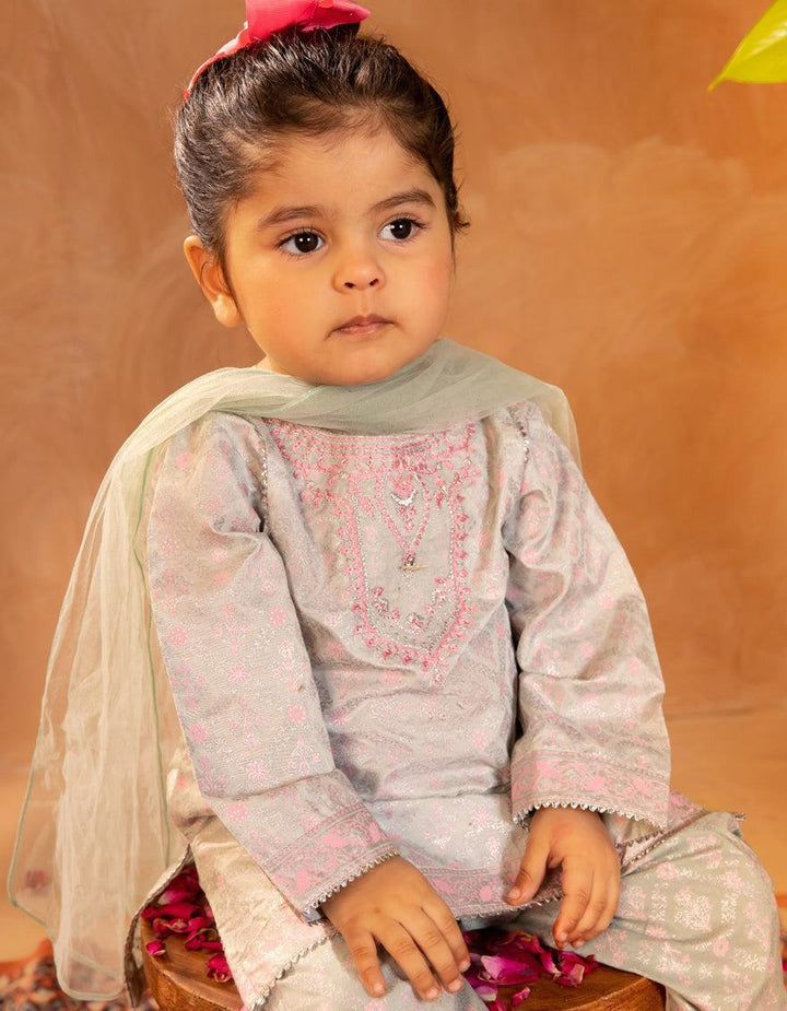 Cotton Silk Green Stitched Suit - J. Junaid Jamshed