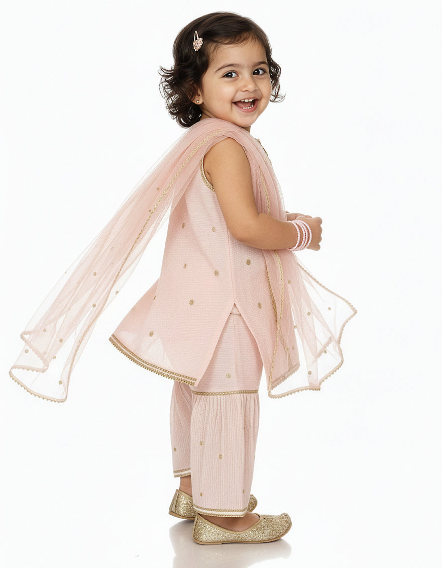 Cotton Silk Pink Stitched Suit - J. Junaid Jamshed