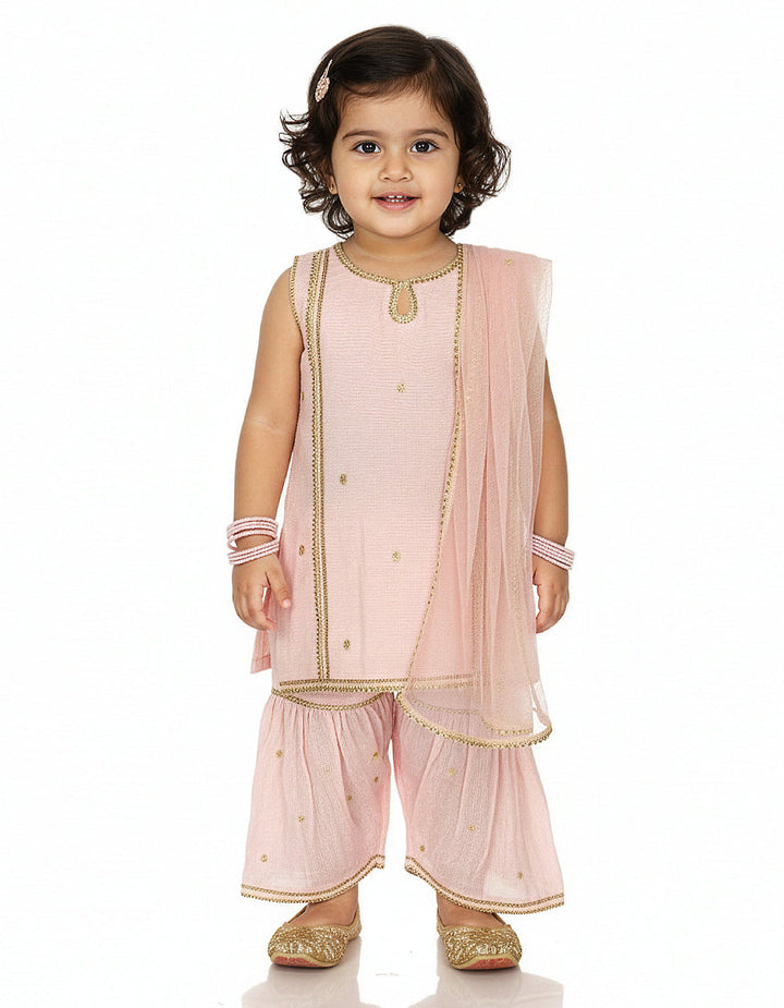 Cotton Silk Pink Stitched Suit - J. Junaid Jamshed