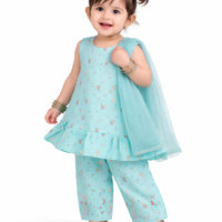 Lawn Sky Blue Stitched Suit - J. Junaid Jamshed