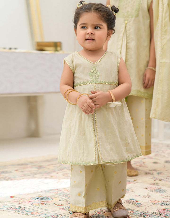 Dobby Green Stitched Suit - J. Junaid Jamshed