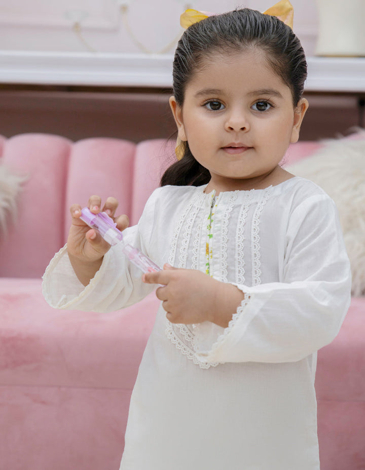 Lawn White Stitched Suit - J. Junaid Jamshed