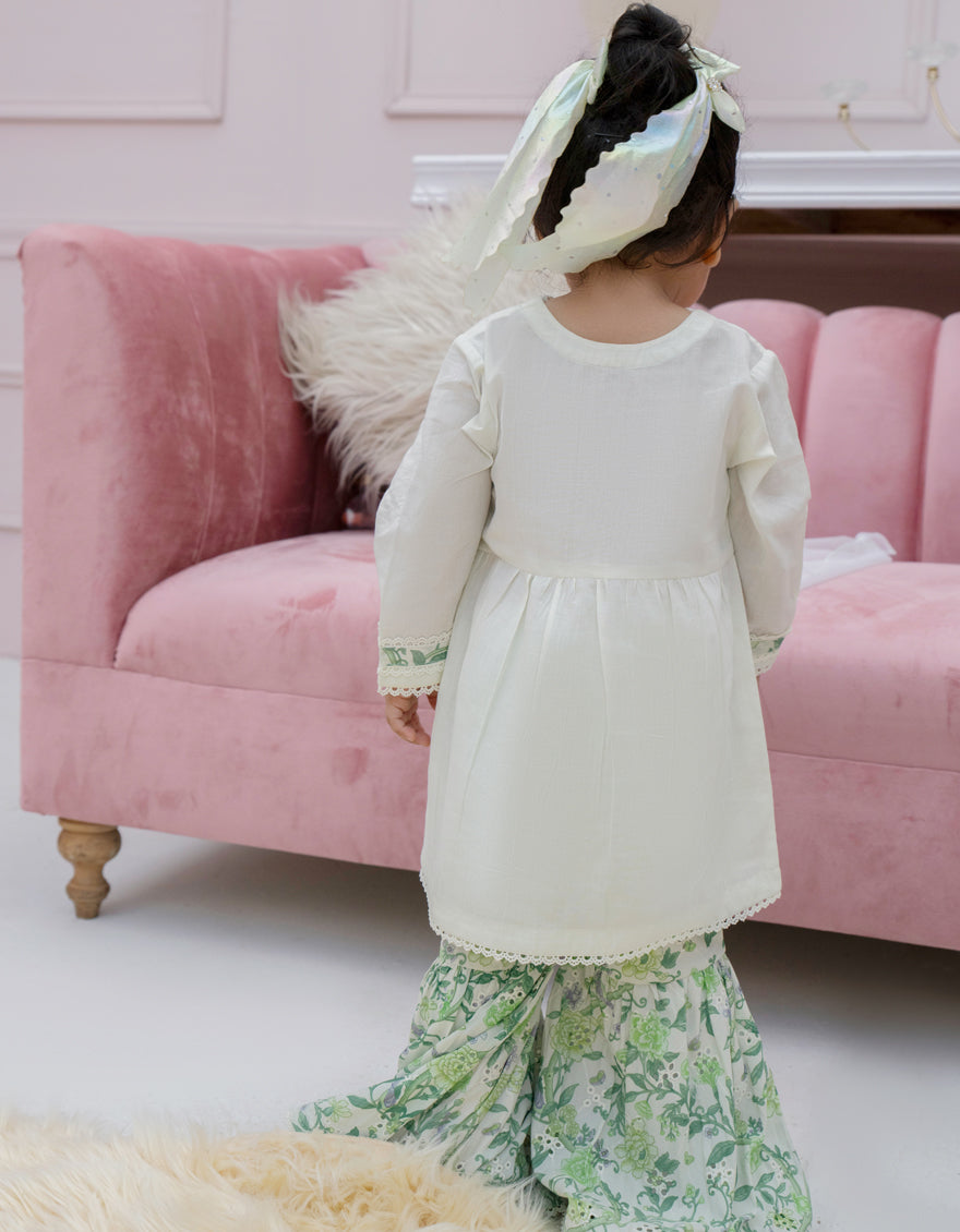 Lawn Off White Stitched Suit - J. Junaid Jamshed