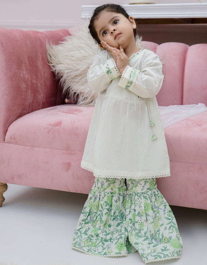 Lawn Off White Stitched Suit - J. Junaid Jamshed