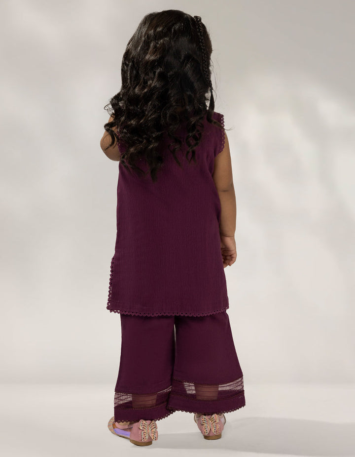 Khaddar Slub Purple Stitched Suit - J. Junaid Jamshed