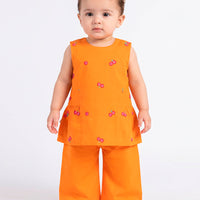 Lawn Orange Stitched Suit - J. Junaid Jamshed