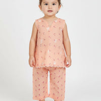 Lawn Peach Stitched Suit - J. Junaid Jamshed