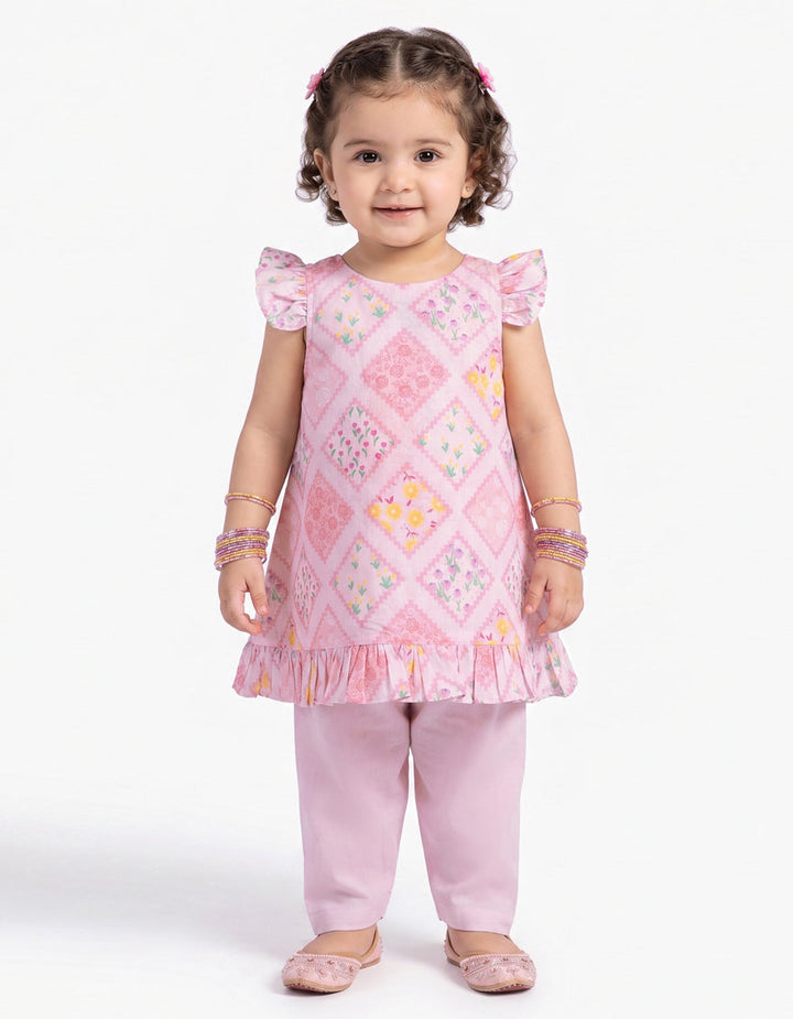 Lawn Multicolor Stitched Suit - J. Junaid Jamshed