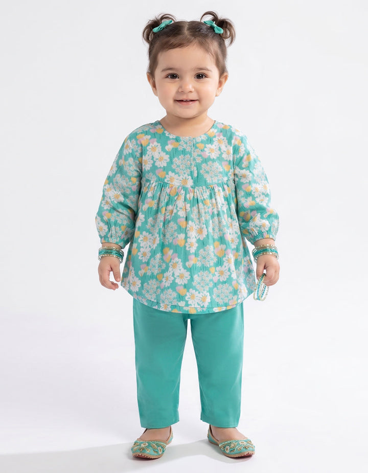 Lawn Multicolor Stitched Suit - J. Junaid Jamshed