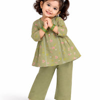 Lawn Green Stitched Suit - J. Junaid Jamshed