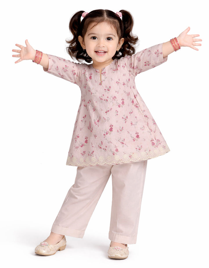 Lawn Pink Stitched Suit - J. Junaid Jamshed