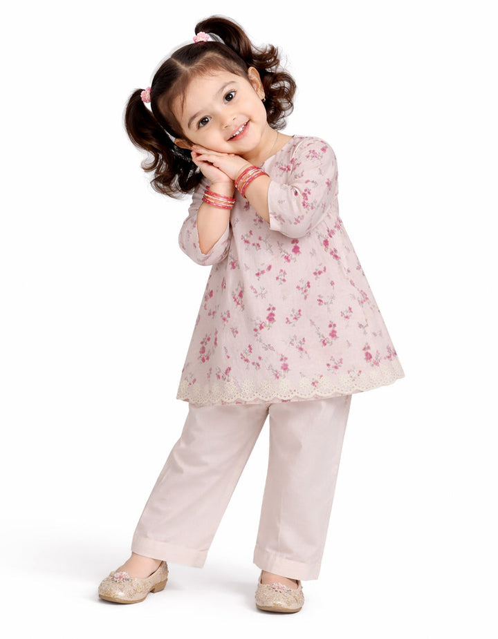 Lawn Pink Stitched Suit - J. Junaid Jamshed