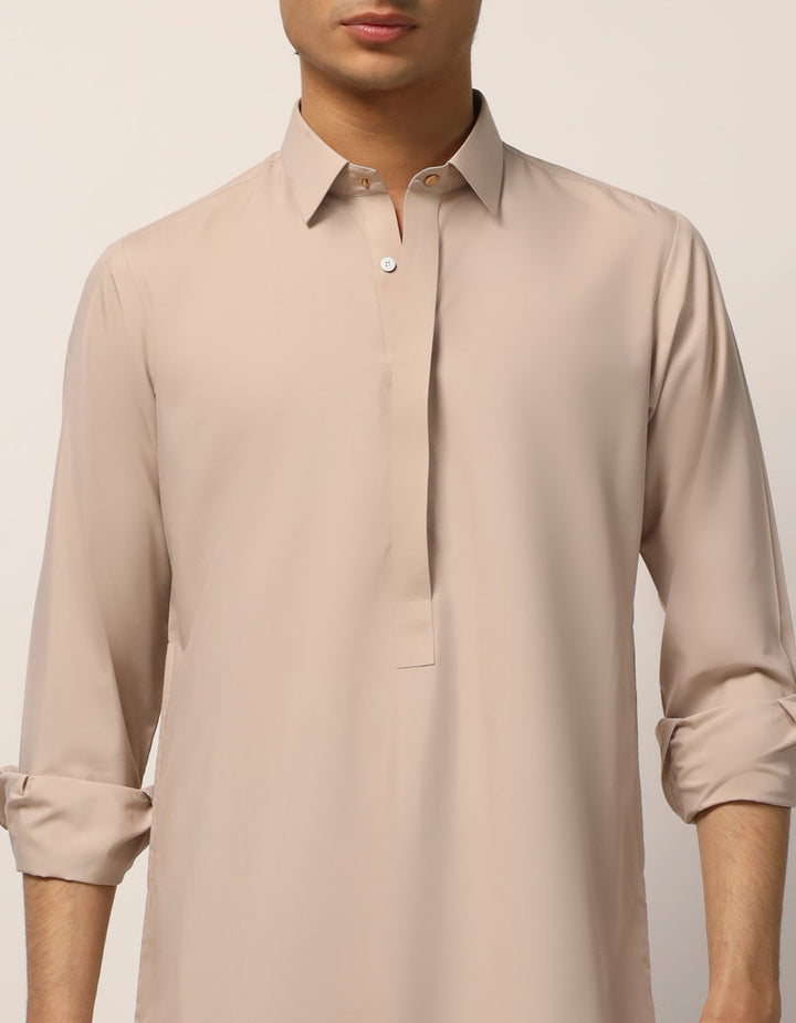 Blended Fawn Jubba - J. Junaid Jamshed