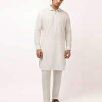 Blended White Kurta Trouser - J. Junaid Jamshed