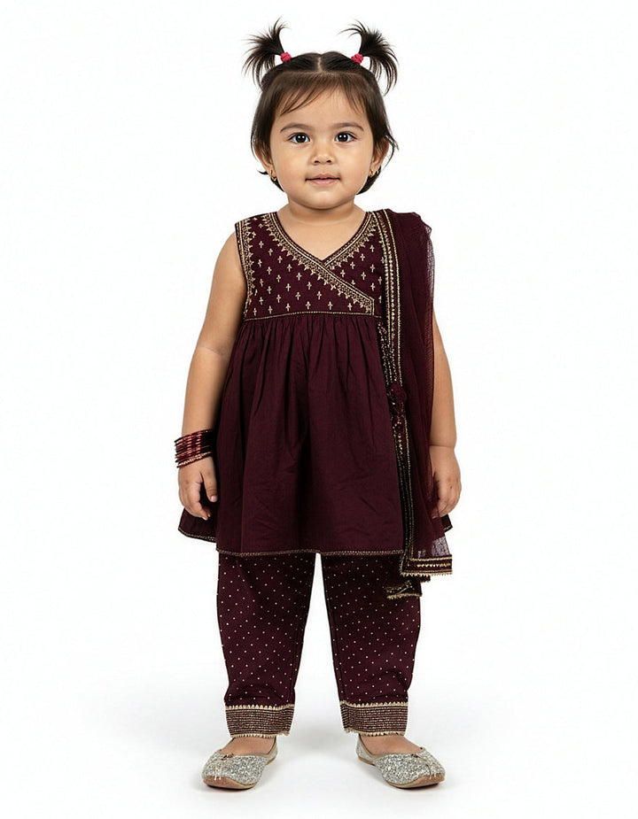 Lawn Silk Purple Stitched Suit - J. Junaid Jamshed