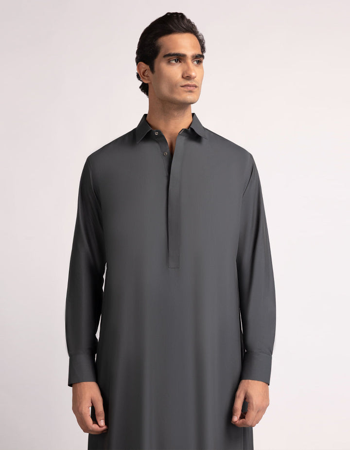 Blended Grey Jubba- J. Junaid Jamshed