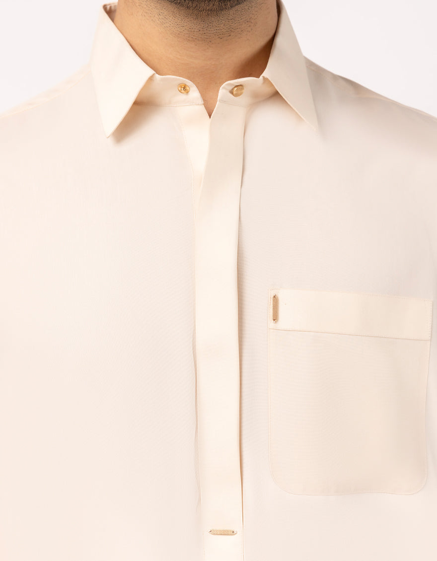 Blended Fawn Jubba - J. Junaid Jamshed