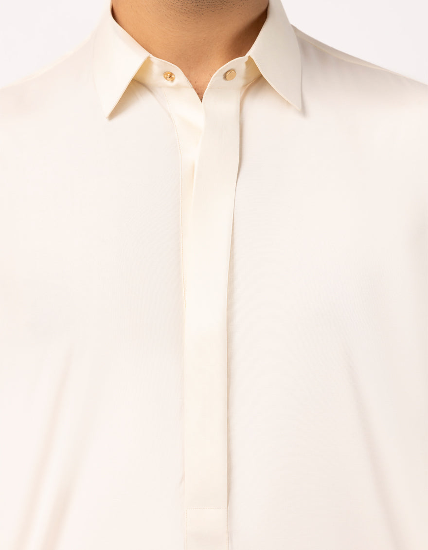 Blended Cream Jubba - J. Junaid Jamshed