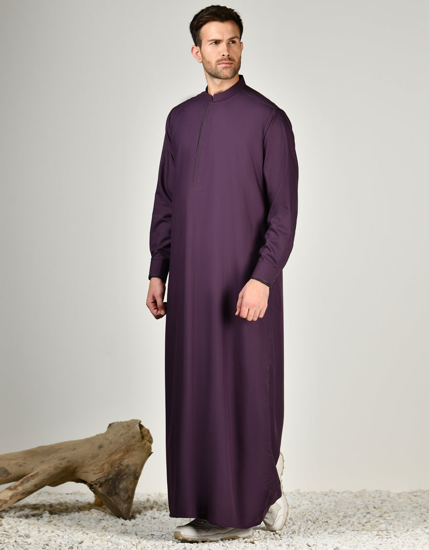 Blended Purple Jubba - J. Junaid Jamshed