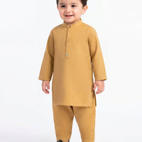 Polyester Mustard Shalwar Kameez - J. Junaid Jamshed