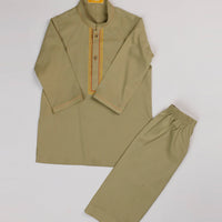 Blended Pale Yellow Shalwar Kameez - J. Junaid Jamshed