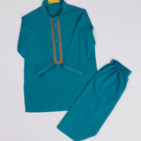 Blended Sea Green Shalwar Kameez - J. Junaid Jamshed