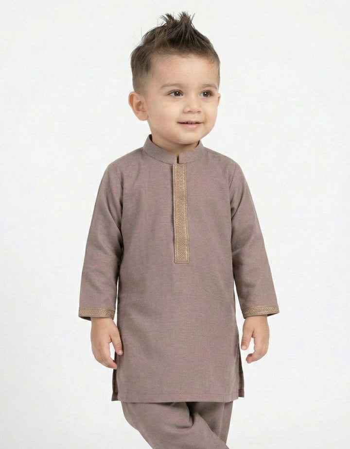 Blended Tea Pink Shalwar Kameez - J. Junaid Jamshed