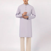 Blended Light Lilac Kurta - J. Junaid Jamshed
