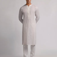 Cotton White Kurta - J. Junaid Jamshed