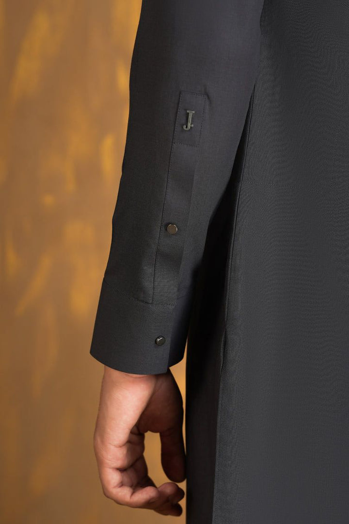 Blended Grey Kurta Trouser - J. Junaid Jamshed