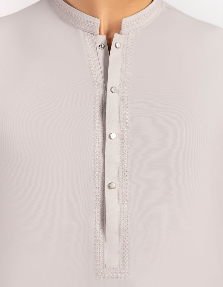 Blended Light Purple Kurta Trouser - J. Junaid Jamshed