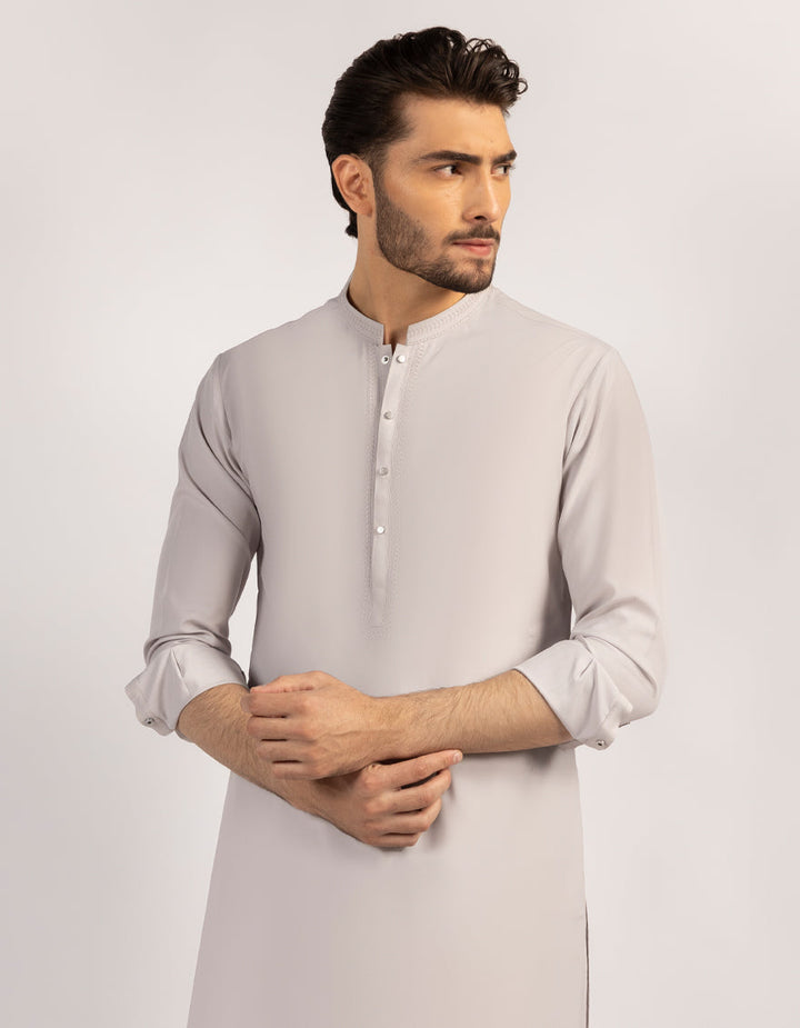 Blended Light Purple Kurta Trouser - J. Junaid Jamshed