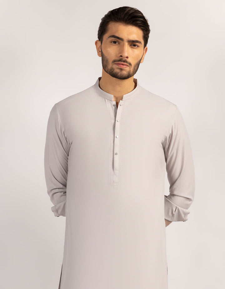 Blended Light Purple Kurta Trouser - J. Junaid Jamshed