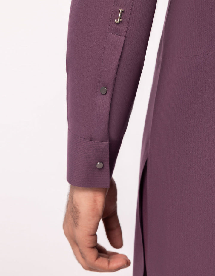 Polyester Purple Kurta Trouser - J. Junaid Jamshed