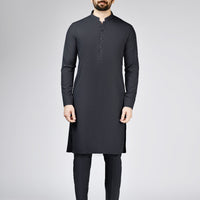 Blended Grey Kurta Trouser - J. Junaid Jamshed