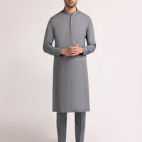 Cotton Denim Blue Kurta Trouser- J. Junaid Jamshed