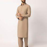 Blended Brown Shalwar Kameez  - J. Junaid Jamshed
