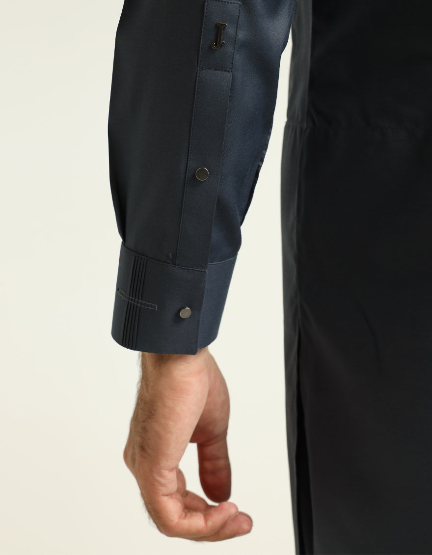 Blended Deep Grey Kurta Trouser - J. Junaid Jamshed