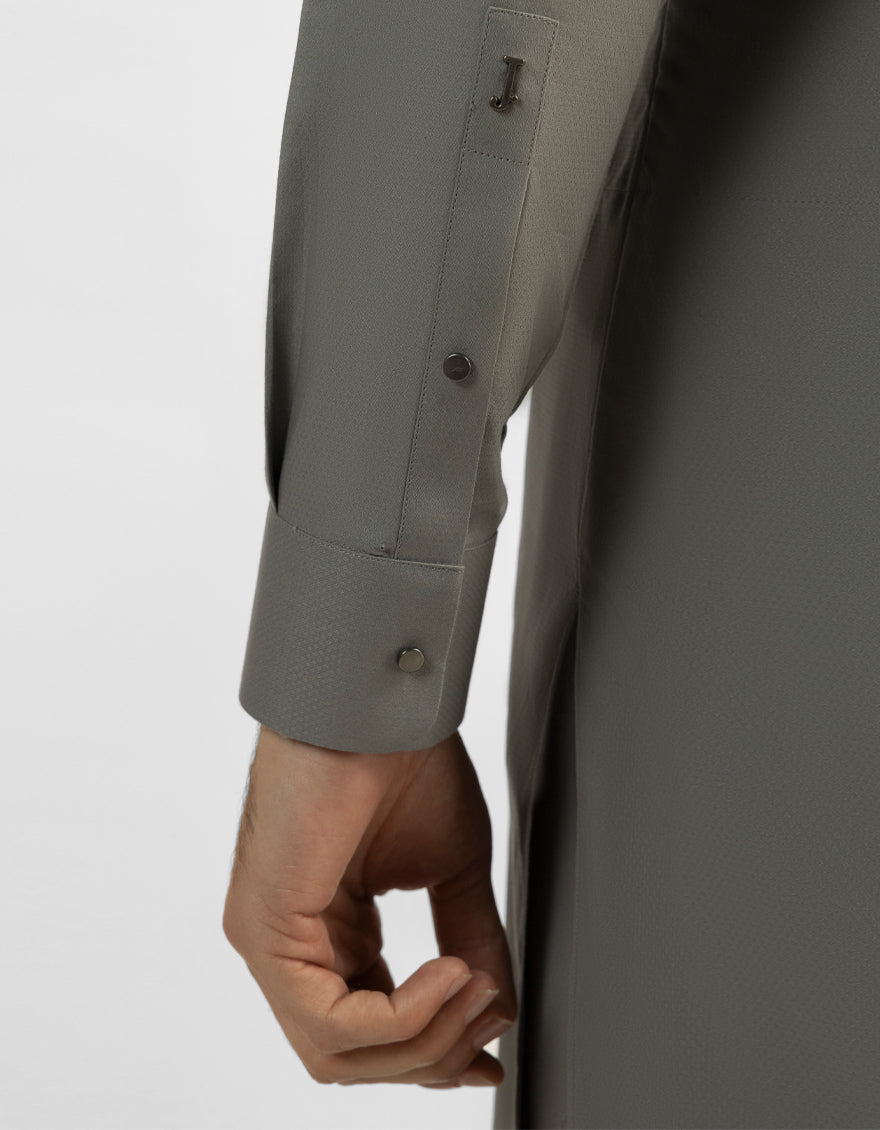Cotton Grey Shalwar Kameez - J. Junaid Jamshed