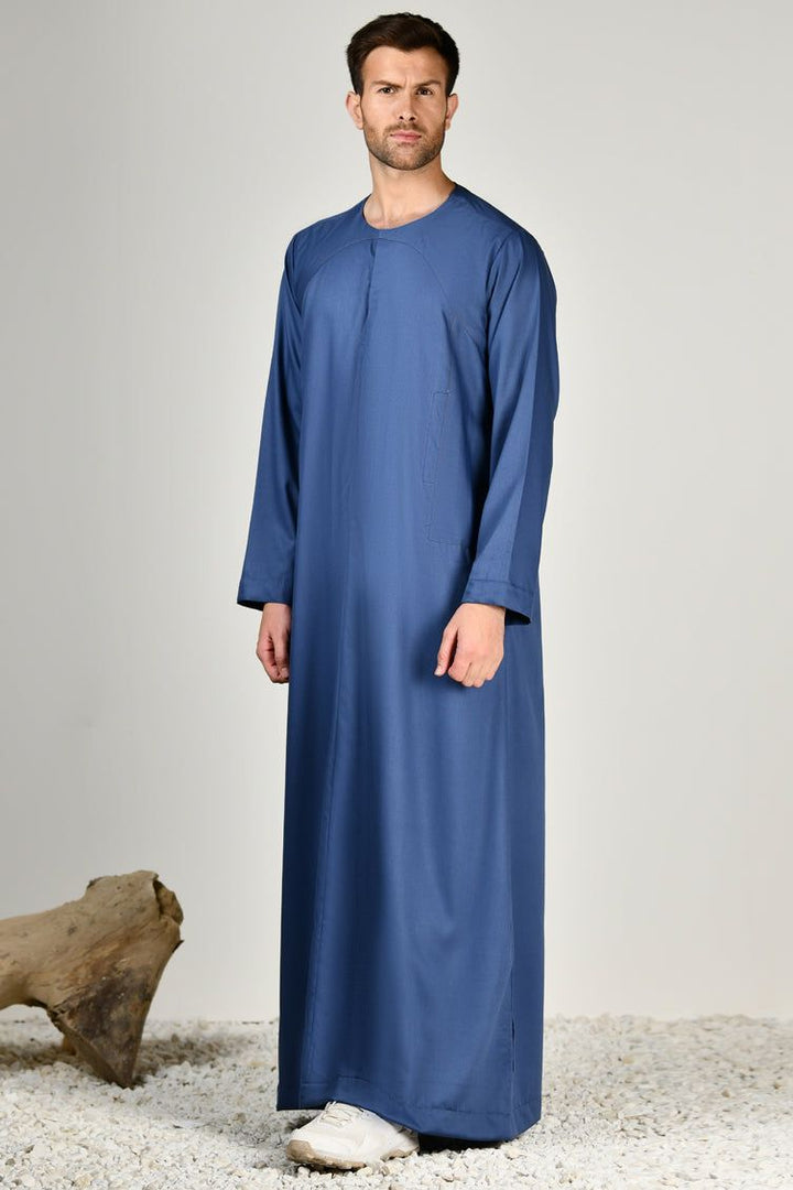 Blended Blue Jubba - J. Junaid Jamshed