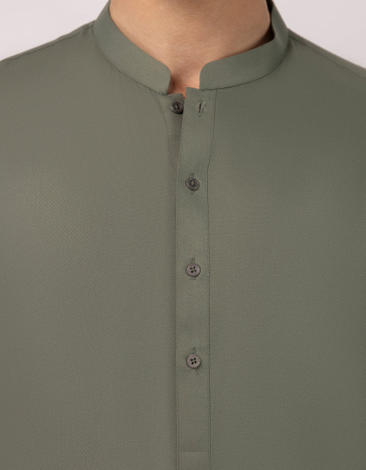 Blended Green Shalwar Kameez - J. Junaid Jamshed