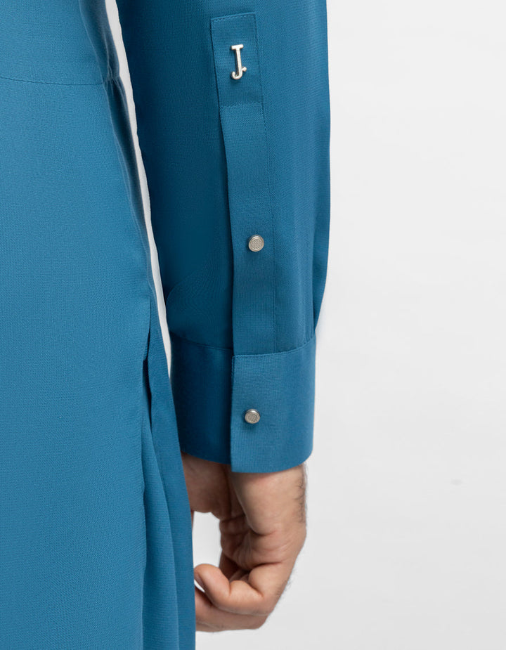 Blended Turquoise Shalwar Kameez - J. Junaid Jamshed