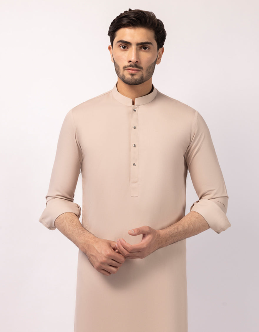 Blended Tea Pink Shalwar Kameez - J. Junaid Jamshed
