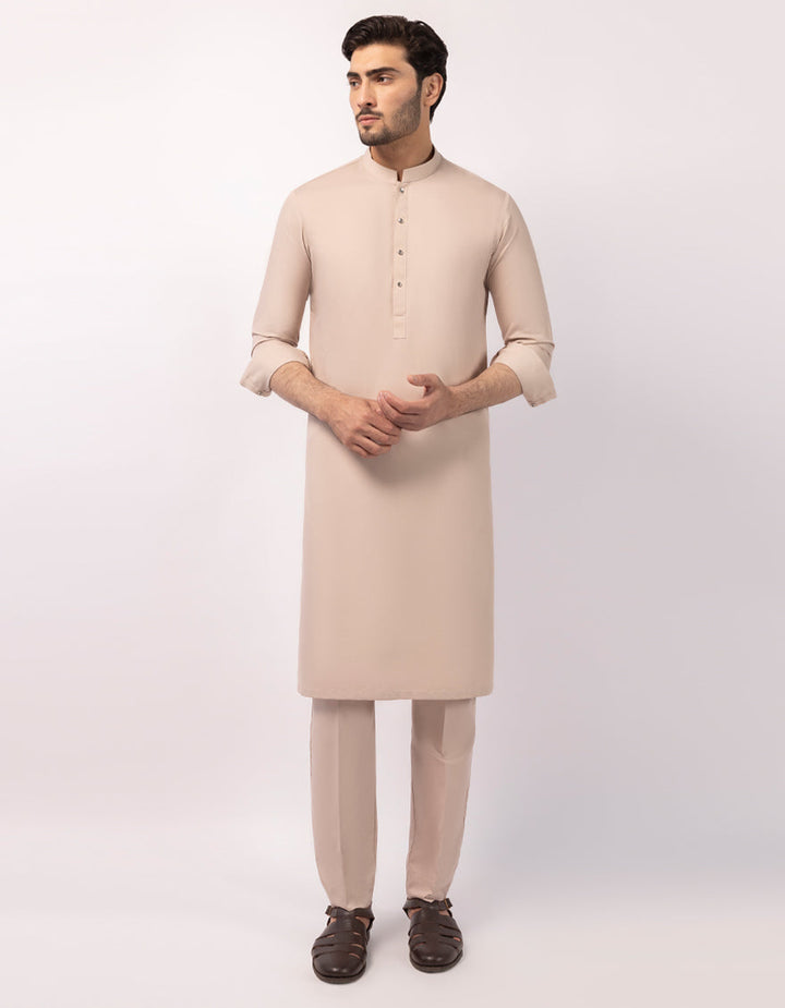Blended Tea Pink Shalwar Kameez - J. Junaid Jamshed