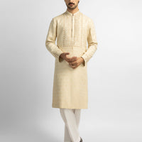Blended Fawn Special Kurta - J. Junaid Jamshed