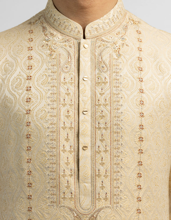 Blended Fawn Special Kurta - J. Junaid Jamshed