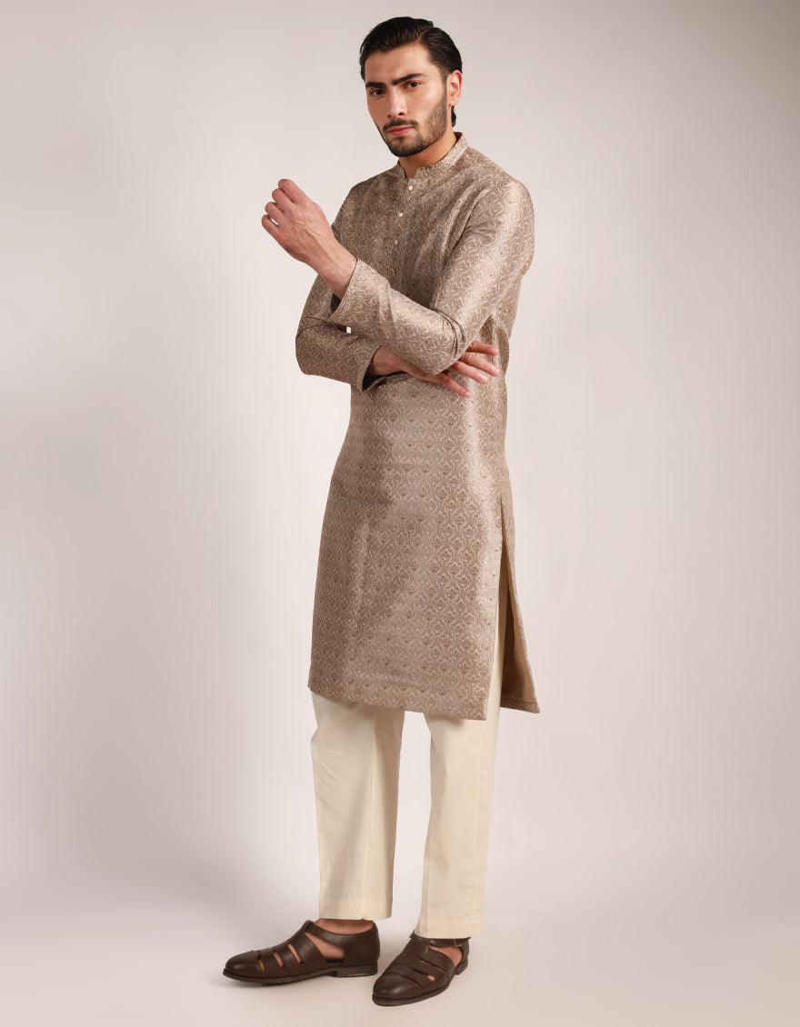 Polyester Sand Special Kurta - J. Junaid Jamshed