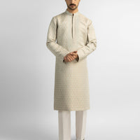Polyester Light Jade Special Kurta - J. Junaid Jamshed