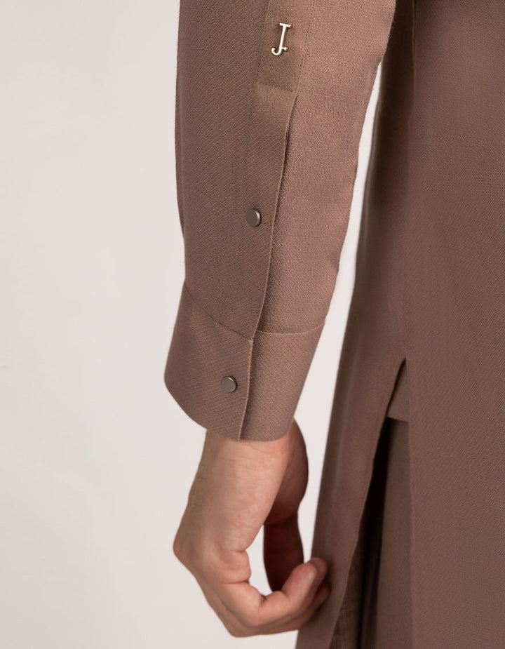 Cotton Red Brown Kurta Trouser- J. Junaid Jamshed