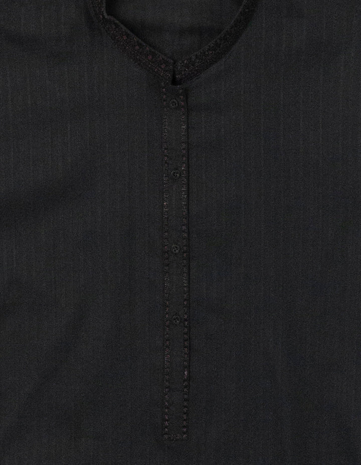 Cotton Charcoal Kurta Trouser - J. Junaid Jamshed
